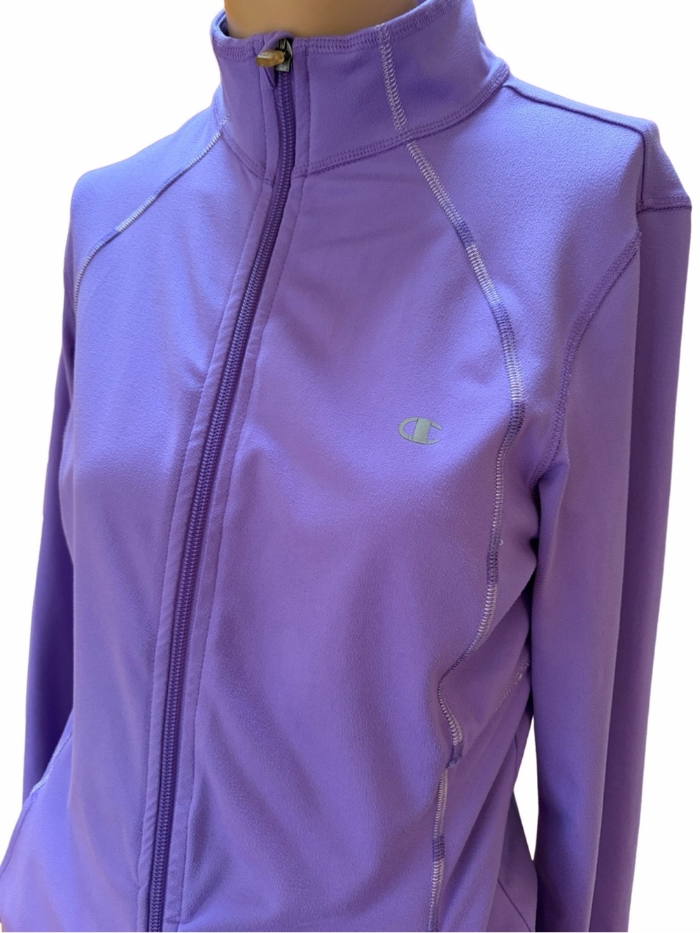 Champion Women’s Purple Stretch Full Zip Athletic Jacket M 💜